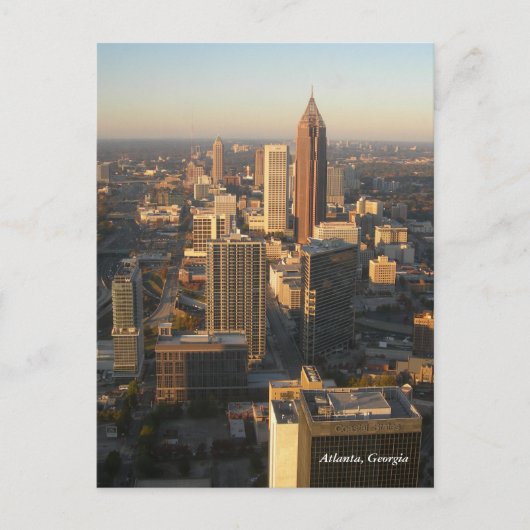 Atlanta Georgia Skyline Post Card Briefkaart (Voorkant)