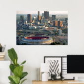 Atlanta Georgia Skyline Poster (Thuiskantoor)