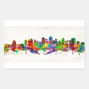Atlanta Georgia Skyline Rechthoekige Sticker