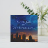 ATLANTA GEORGIA SKYLINE SAVE THE DATE (Staand voorkant)