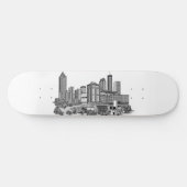 Atlanta Georgia Skyline Skateboard (Horizontaal)