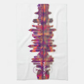 Atlanta Georgia Skyline Theedoek (Verticaal)