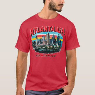 Atlanta Georgia Souvenir  Nostalgische Citysca T-shirt