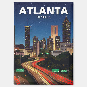 Atlanta Georgia tijdens nachtelijke reizen Magneet