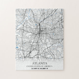Atlanta Georgia USA Travel City Map Legpuzzel