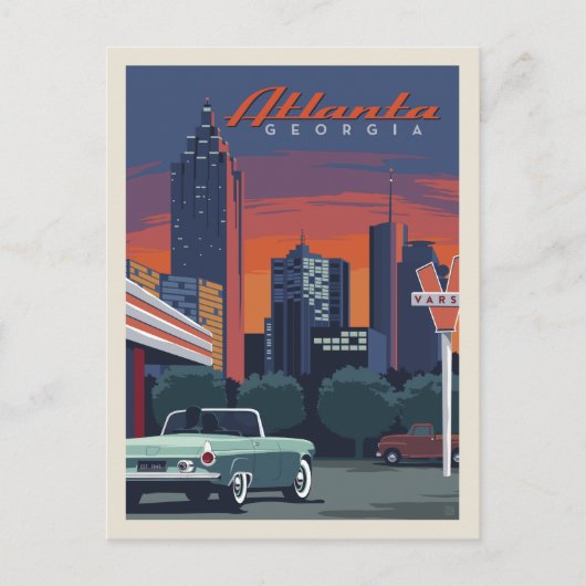 Atlanta, Georgia | Varsiteit Briefkaart (Voorkant)