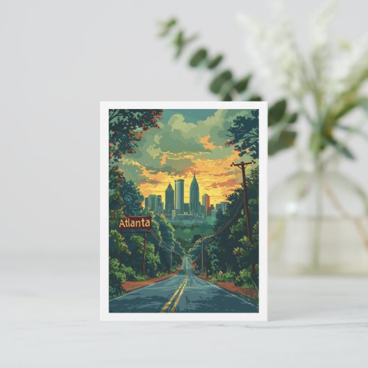 Atlanta Georgia Verenigde Staten Beroemde Reisplaa Briefkaart (Staand voorkant)