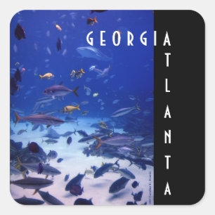 Atlanta Georgia Vierkante Sticker