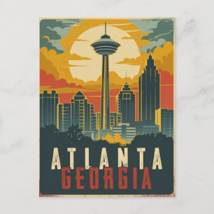 Atlanta, Georgia Vintage Reizen Briefkaart