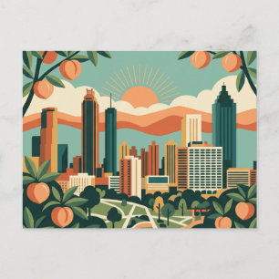 Atlanta Georgia Vintage Retro Reizen Briefkaart