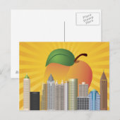 Atlanta Géorgie avec carte postale Peach (Devant / Derrière)