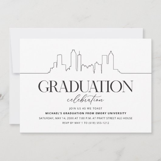 Atlanta Graduation Party Kaart (Voorkant)