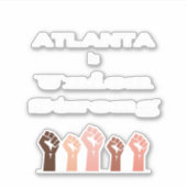 Atlanta is een sterke Sticker van de Unie (Voorkant)