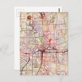 atlanta-kaartschilderij briefkaart (Voorkant / Achterkant)