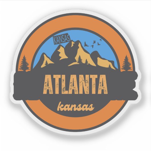 Atlanta, Kansas Sticker (Voorkant)