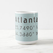Atlanta Latitude & Lengtegraad Koffiemok (Center)