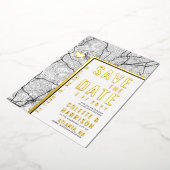 Atlanta Love Locator | Weddenschap Save the Date Folie Uitnodiging (Gedraaid)