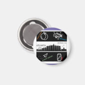 Atlanta magnet magneet (Voorkant / Achterkant)