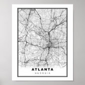 Atlanta Map Poster (Voorkant)