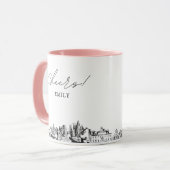 Atlanta Mariage Personnalisé café Mug (Devant gauche)
