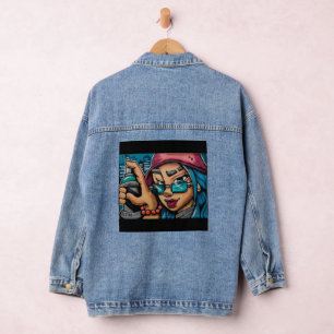 Atlanta Meisje Graffiti Denim Jacket