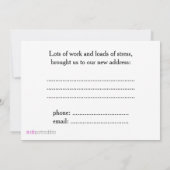 Atlanta Nous avons déplacé un nouveau Faire-part d (Dos)