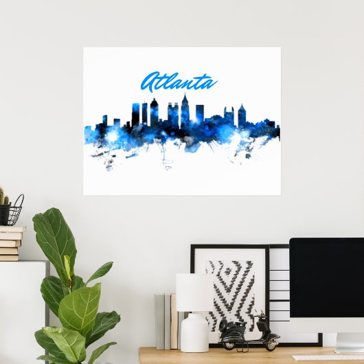 Atlanta ontwerp poster (Thuiskantoor)