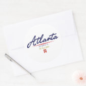 Atlanta Script Ronde Sticker (Envelop)