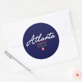 Atlanta Script Ronde Sticker (Envelop)