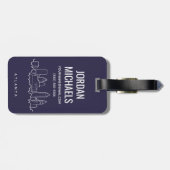 Atlanta Skyline Bagagelabel (Achterkant horizontaal)