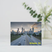 Atlanta Skyline Briefkaart (Staand voorkant)