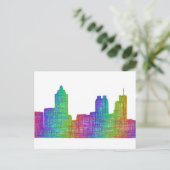 Atlanta skyline briefkaart (Staand voorkant)