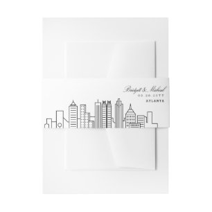 Atlanta Skyline bruiloft Uitnodigingen Wikkel