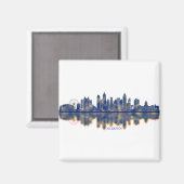 Atlanta Skyline Magneet (Voorkant / Achterkant)