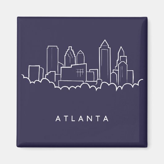 Atlanta Skyline Magneet (Voorkant)