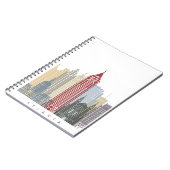 Atlanta skyline poster notitieboek (Linkerzijde)