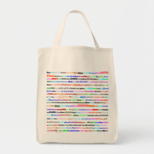 Atlanta Text Design II Organic Grocery Canvas tas