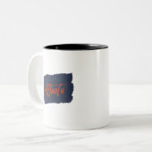 Atlanta Typographie rouge manuscrite Café Mug (Devant gauche)