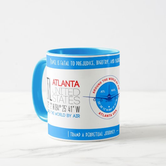 Atlanta, Verenigde Staten elegant Mok (Voorkant links)