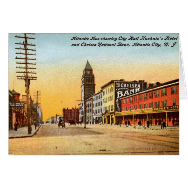 Atlantic Ave., Atlantic City 1908 Vintage (Devant horizontal)