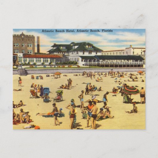  Atlantic Beach Hotel, Florida Briefkaart (Voorkant)