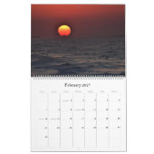 Atlantic Beach Skies Calendrier du mur de douze mo (Feb 2027)