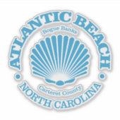 Atlantic Beach (zeeschelp) Sticker (Voorkant)