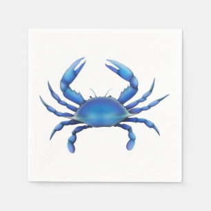 Atlantic Blue Crab Paper Napkins Servet