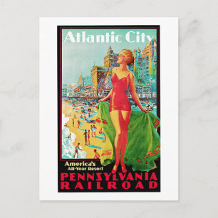 Atlantic City ~ America's All Year Playground Briefkaart