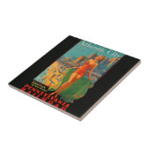 Atlantic City Beach Beauty Artwork Tegeltje (Zijkant)