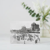 Atlantic City Beach & Boardwalk, 1910 Briefkaart (Staand voorkant)