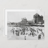 Atlantic City Beach & Boardwalk, 1910 Briefkaart (Voorkant / Achterkant)