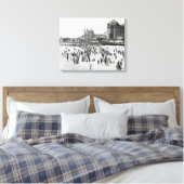 Atlantic City Beach & Boardwalk, 1910 Canvas Afdruk (Insitu (Slaapkamer))