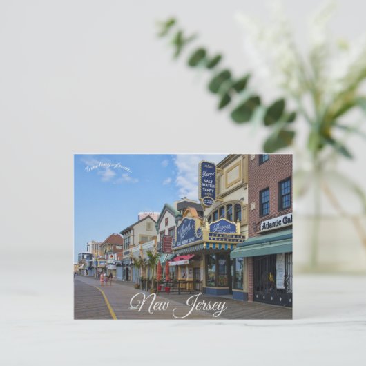 Atlantic City Boardwalk New Jersey Verenigde State Briefkaart (Staand voorkant)